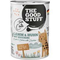 Produktbild von The Goodstuff Katzen Nassfutter Lamm & Huhn mit Zucchini Stückchen in Sauce getreidefrei hoher Fleischanteil 6 x 400 g - 6 x 400 g