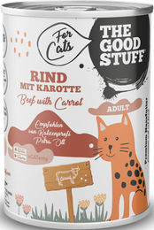 The Goodstuff Katzen Nassfutter Rind mit Karotte Adult Stückchen in Sauce getreidefrei 400 g - 6 x 400 g – Bild 1 von 3