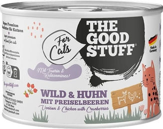 The Goodstuff Katzen Nassfutter Wild und Huhn mit Preiselbeeren Getreidefrei Hoher Fleischanteil 6 x 200 g - 6 x 200 g – Bild 1 von 3