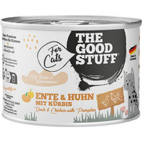 Produktbild von The Goodstuff Katzenfutter Ente Huhn mit Kürbis getreidefrei hoher Fleischanteil 6 x 200 g - 6 x 200 g