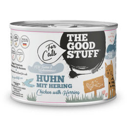 Produktbild von The Goodstuff Katzenfutter Huhn mit Hering Stückchen in Sauce getreidefrei 6 x 200 g - 6 x 200 g