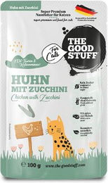 The Goodstuff Katzenfutter Huhn mit Zucchini Stückchen in Sauce mit hohem Fleischanteil für alle Katzen und Altersstufen – Bild 1 von 1