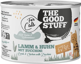 The Goodstuff Katzenfutter Lamm & Huhn mit Zucchini Stückchen in Sauce getreidefrei ohne Zucker 6 x 200 g - 6 x 200 g – Bild 1 von 3