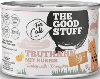 Produktbild von The Goodstuff Katzenfutter Truthahn mit Kürbis getreidefrei monoprotein sensitive für alle Altersstufen