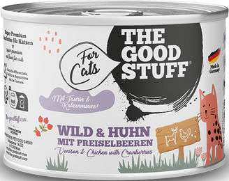Produktbild von The Goodstuff Katzenfutter Wild und Huhn mit Preiselbeeren getreidefrei