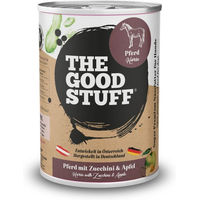 Produktbild von The Goodstuff Pferdefutter Adult Stückchen in Sauce mit Zucchini und Apfel 6x800g mit hohem Fleischanteil