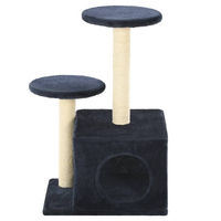 Produktbild von The Living Store Katzen-Kratzbaum aus Sisal Dunkelblau 60 cm