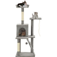Produktbild von The Living Store Katzenbaum mit Sisal-Kratzsäulen 120 cm Grau