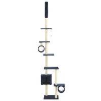 Produktbild von The Living Store Katzenbaum mit Sisal-Kratzsäulen 260 cm Dunkelblau