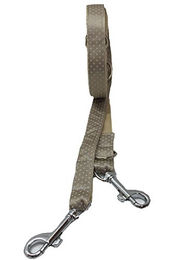 Produktbild von The Royal Dog and Cat Hundeleine aus Nylon beige mit weißen Punkten Größe M 180x2,0 cm - 180 cm