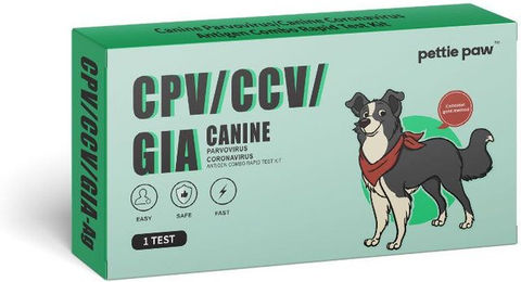 The Tester Antigen-Kombitest für Hunde zur Diagnose von Parvovirus, Coronavirus und Giardia – Bild 1 von 1