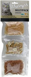 Thempa Katzen Leckerli Multipack Huhn Kabeljau Ente für erwachsene Katzen 150g – Bild 1 von 2