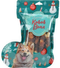 Thempa Weihnachtsknochen Kausnack Huhn und Ente für Hunde 215 g – Bild 1 von 2