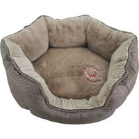 Produktbild von ThermoSwitch Santorini Hundebett S aus Plüsch braun/mokka 45 x 38 cm