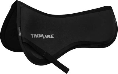 Produktbild von ThinLine Sattelunterlage Kissen für Pferde aus Baumwolle Schwarz Größe M