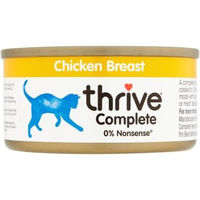Produktbild von Thrive Cat Complete Katzenfutter Hühnerbrust Adult Monoprotein Glutenfrei 12x75 g - 12 x 75 g