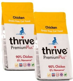 Produktbild von Thrive Cat PremiumPlus Adult Katzenfutter Huhn getreidefrei mit hohem Fleischanteil 2x1,5 kg - 2 x 1,5 kg