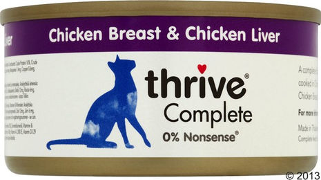 Thrive Complete Hundefutter Adult Hühnerbrust und Hühnerleber Monoprotein Glutenfrei 24 x 75 g – Bild 1 von 1