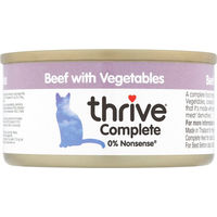 Produktbild von Thrive Complete Hundefutter Adult Rind mit Gemüse glutenfrei und monoprotein 6 x 75 g