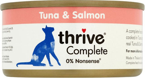 Produktbild von Thrive Complete Katzenfutter Adult Thunfisch und Lachs Monoprotein Glutenfrei 6 x 75 g - 6 x 75 g