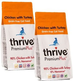 Thrive PremiumPlus Trockenfutter für erwachsene Katzen mit Huhn und Truthahn getreidefrei und hoher Fleischanteil 2x 1,5 kg - 2 x 1,5 kg – Bild 1 von 1