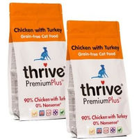 Produktbild von Thrive PremiumPlus Trockenfutter für erwachsene Katzen mit Huhn und Truthahn getreidefrei und hoher Fleischanteil 2x 1,5 kg - 2 x 1,5 kg