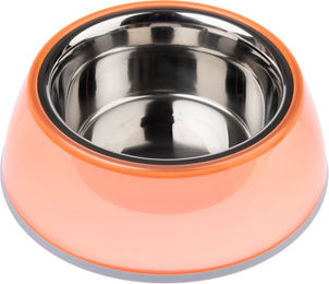 Produktbild von TIAKI Anti-Rutsch-Futternapf aus Edelstahl in Orange 400 ml - 400 ml