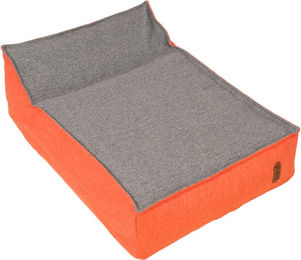 Produktbild von TIAKI Aufblasbares Hundebett aus Polyester für kleine bis mittlere Hunde in Grau oder Rot 75 x 55 x 18 cm