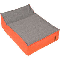 Produktbild von TIAKI Aufblasbares Hundebett aus Polyester für kleine bis mittlere Hunde in Grau oder Rot 75 x 55 x 18 cm
