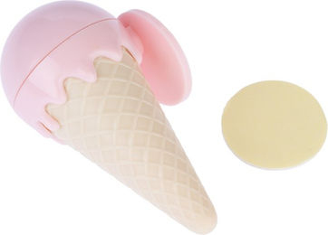 Produktbild von TIAKI Catnip-Spielzeug Eiscreme mit Katzenminzeball aus Kunststoff in Beige und Rosa