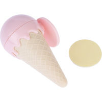 Produktbild von TIAKI Catnip-Spielzeug Eiscreme mit Katzenminzeball aus Kunststoff in Beige und Rosa