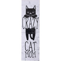 Produktbild von TIAKI Dekoschild Crazy Cat Mom zum Aufhängen