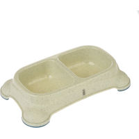 Produktbild von TIAKI Doppelnapf aus Kunststoff in Beige 2 x 400 ml - 400 ml