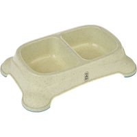 Produktbild von TIAKI Doppelnapf aus Kunststoff in Beige 2 x 650 ml - 1,3 l