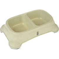Produktbild von TIAKI Doppelnapf aus Kunststoff in Beige 2 x 950 ml - 2 x 0,95 l