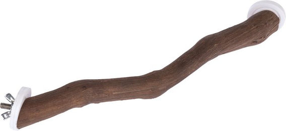 TIAKI Eck-Vogelsitzstange aus Naturholz für Papageien Größe S Braun – Bild 1 von 1