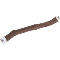 Produktbild von TIAKI Eck-Vogelsitzstange für Papageien aus Naturholz Größe L 40 x 3 cm Braun