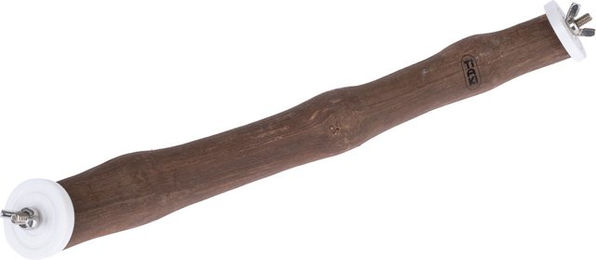 Produktbild von TIAKI Eck-Vogelsitzstange für Papageien aus Naturholz Größe M L 35 x B 2,5 cm