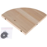 Produktbild von TIAKI Eckplattform aus Holz für Hamster in Braun L 17,5 x B 17,5 x H 1,2 cm