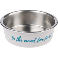 Produktbild von TIAKI Edelstahlnapf In The Mood For Food Weiß 850 ml - 850 ml