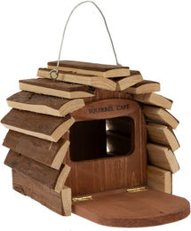 Produktbild von TIAKI Eichhörnchenhaus aus Holz in Natur Braun L 25 x B 16 x H 15 cm