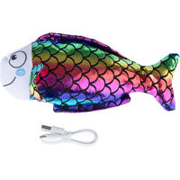 Produktbild von TIAKI Elektronisches Katzenspielzeug Tanzender Fisch aus Kunststoff in Bunt für Kitten