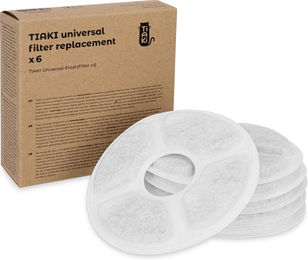Produktbild von TIAKI Ersatzfilter für Edelstahl-Trinkbrunnen Starfish 6 Stück - 2 l