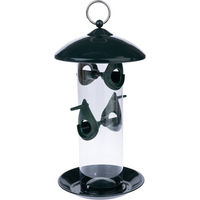 Produktbild von TIAKI Futtersäule für Wildvögel aus Metall in Grün Ø 16 x H 30,5 cm