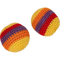 Produktbild von TIAKI Hacky Sacks Katzen Spielzeug aus Baumwolle bunt 2 Stück