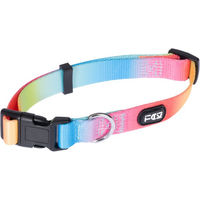 Produktbild von TIAKI Halsband Rainbow Bunt aus Polyester Größe M für einen Halsumfang von 35 - 50 cm