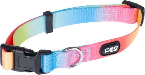 Produktbild von TIAKI Halsband Rainbow Bunt aus Polyester Größe S für 25 - 40 cm Halsumfang
