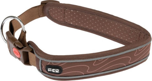 Produktbild von TIAKI Halsband Soft & Safe Braun Größe L 55-65 cm Halsumfang 45 mm breit aus Polyester