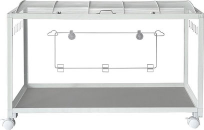 Produktbild von TIAKI Hamstergehege Weiß mit Aluminium und transparenten Elementen L 96 x B 47 x H 62 cm