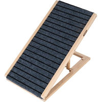 Produktbild von TIAKI Haustier-Rampe Up&Down aus Holz in Blau oder Grau L 70 x B 35 x H 30-40 cm
